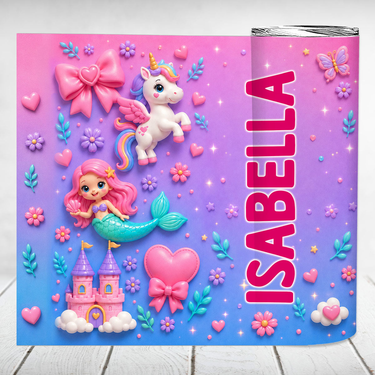 Trendy Animal for Boys Girls - Personalized Skinny Tumbler - Back to School Gift for Kids