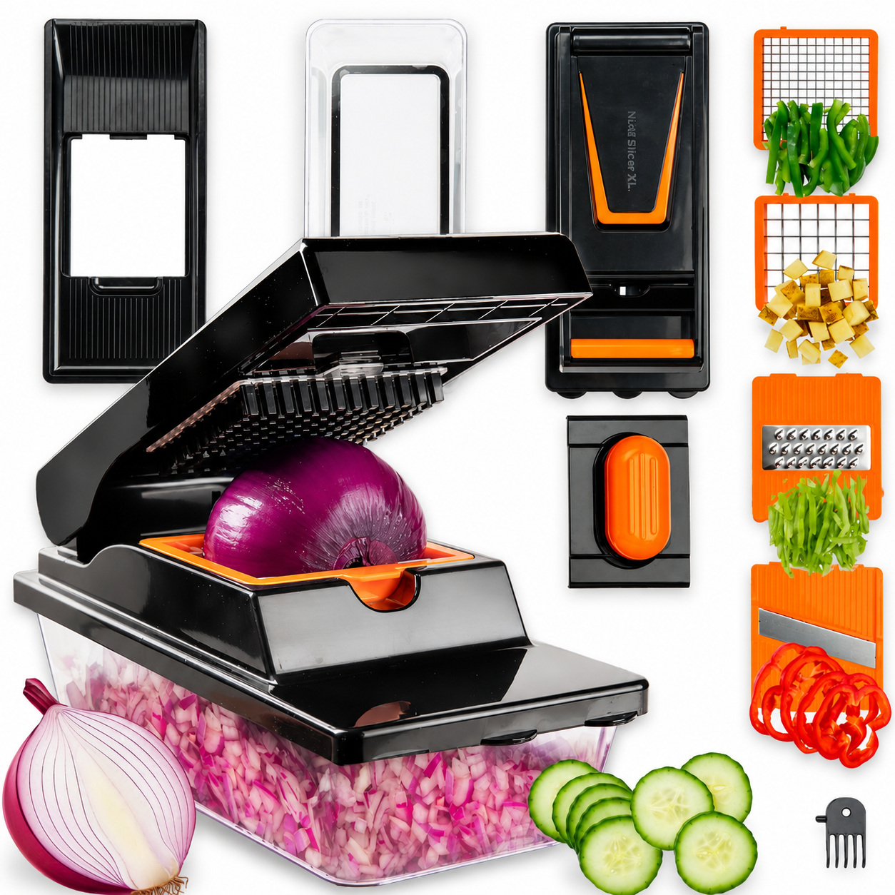 All-in-One Mandoline Vegetable Slicer and Chopper