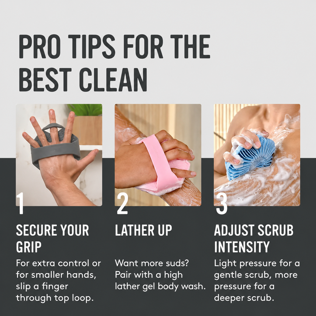  Body Scrubber – Shower Tool for Men & Women