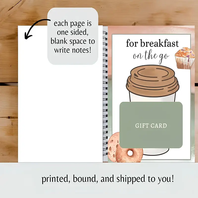 Christmas Gift Card Book, Diy Spiral Bound Gift Card Book, 5x7 Inch Colorful Spiral Bound Card Book , Christma Gift Cards Books Holder, DIY Personalized Xmas Gifts for Family, Friends, Students