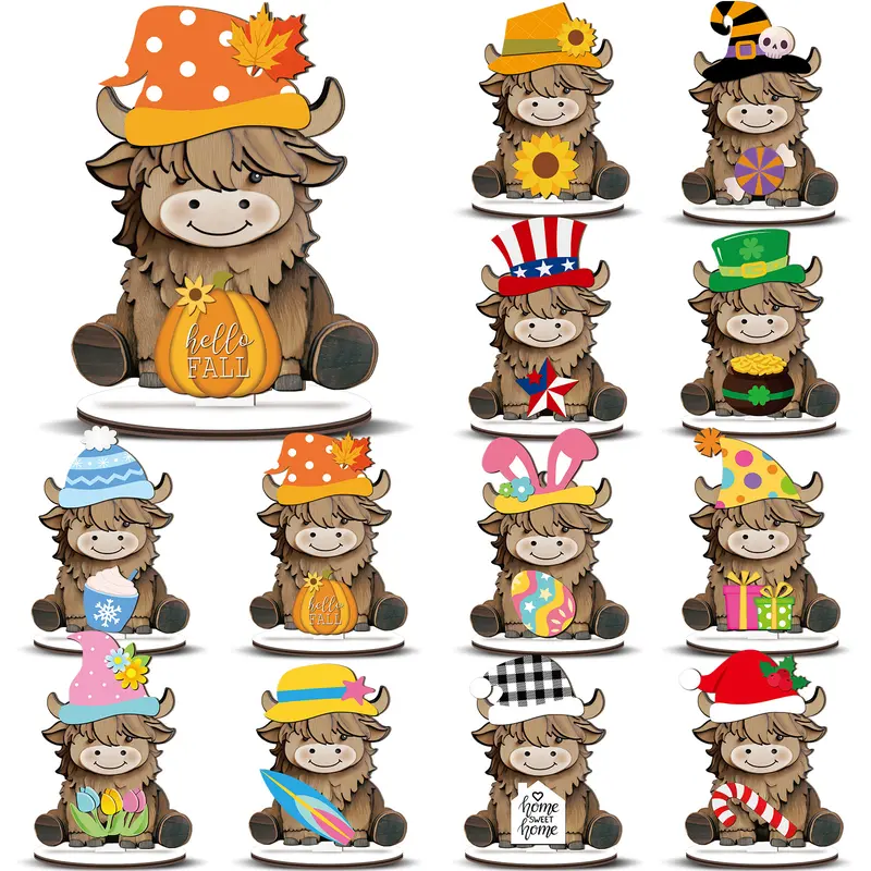 Halloween Cat Interchangeable Wooden Sign