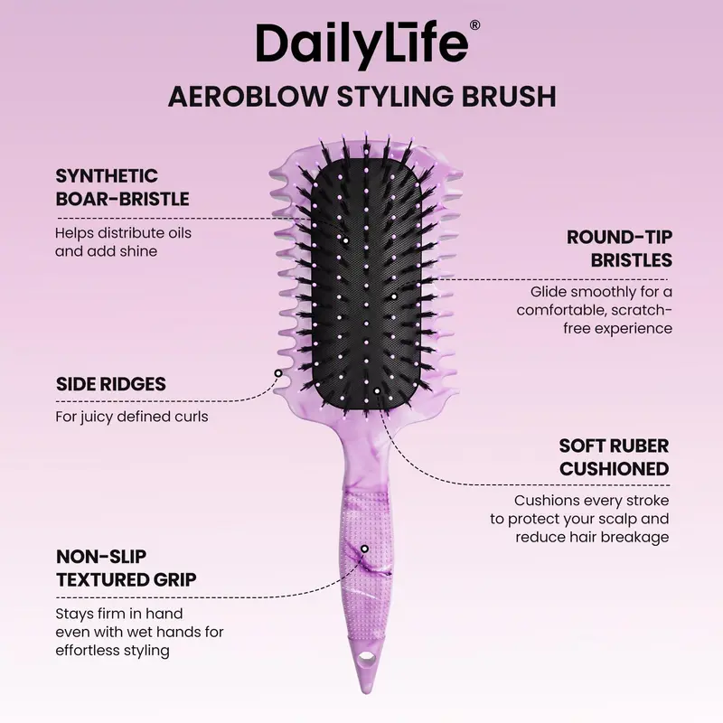 Women's Curl Define Hair Brush – Effortlessly Detangles, Shapes, and Styles Curls while Reducing Pulling,summerwins