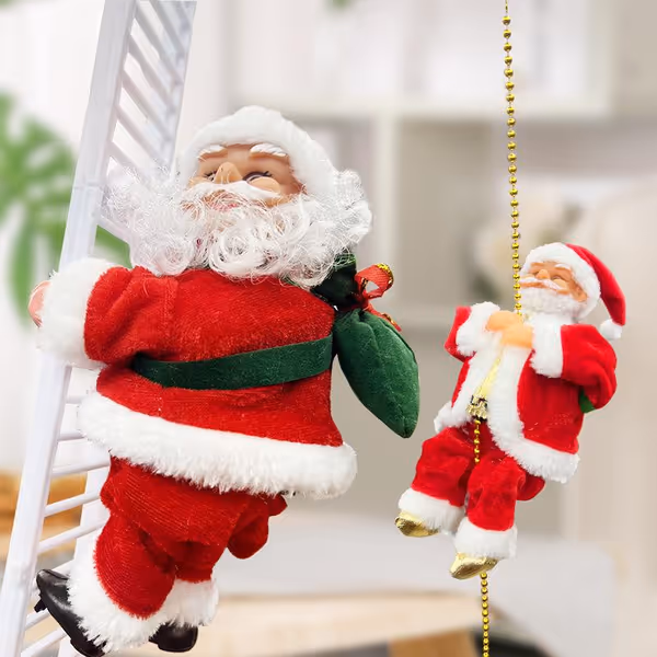(🔥2026 BEST GIFT TO FAMILY🔥)Electric Climbing Santa Claus Musical Toys