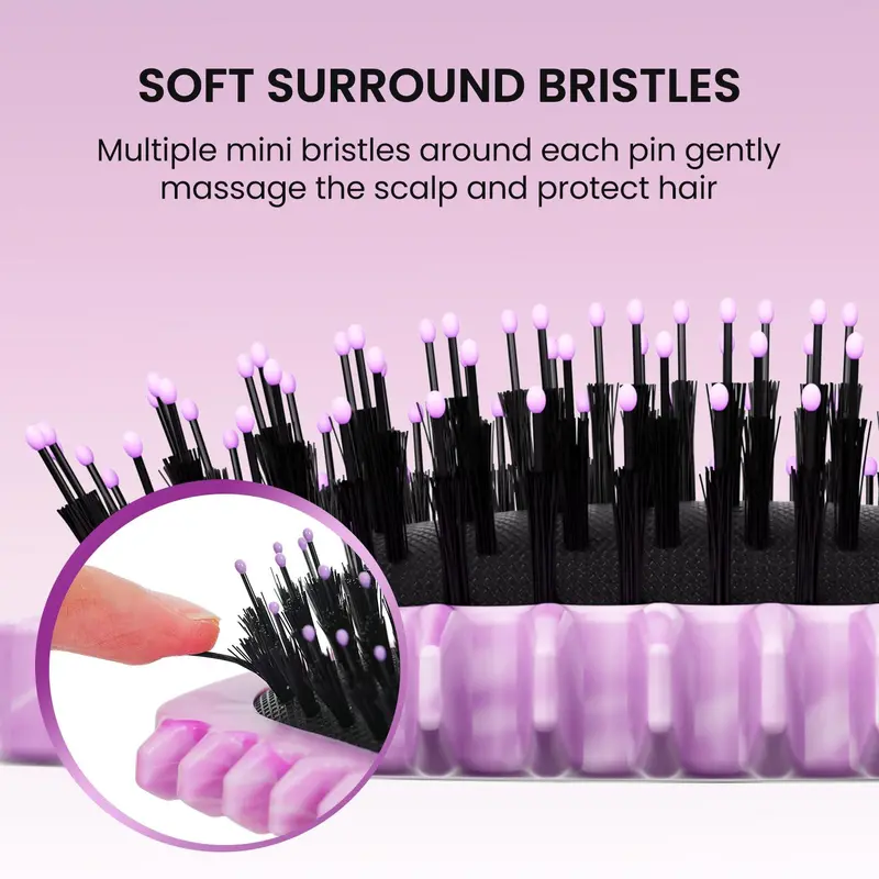 Women's Curl Define Hair Brush – Effortlessly Detangles, Shapes, and Styles Curls while Reducing Pulling,summerwins