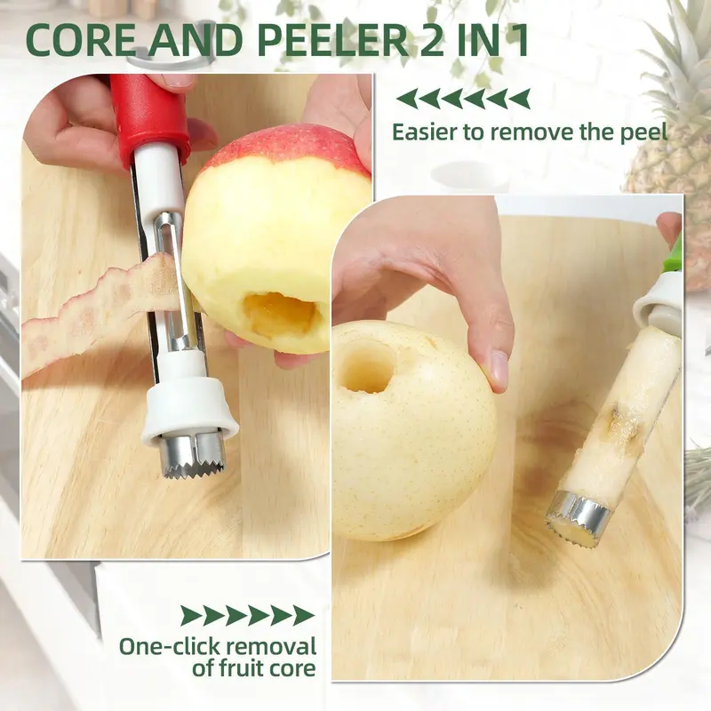 2-in-1 Apple Corer and Peeler