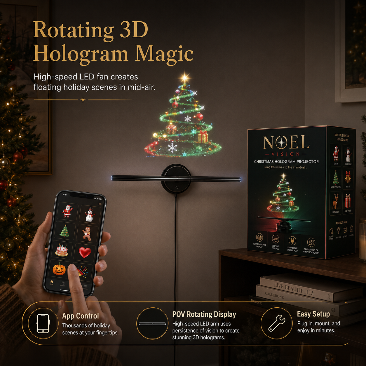 ✨ 3D Hologram Magic Projector – Limited Time 50% OFF