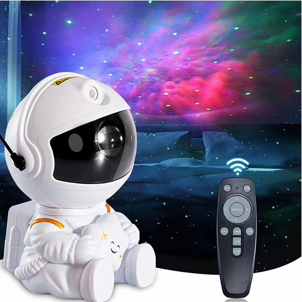 Astronaut Galaxy Star Projector LED Light - Home & Living Room House Decor Tech Gadget,  Remote Control, 360&deg; Adjustable Nebula Ceiling Lamp, Birthday Gift for Boyfriend Men's Room Accessory, Led Lights