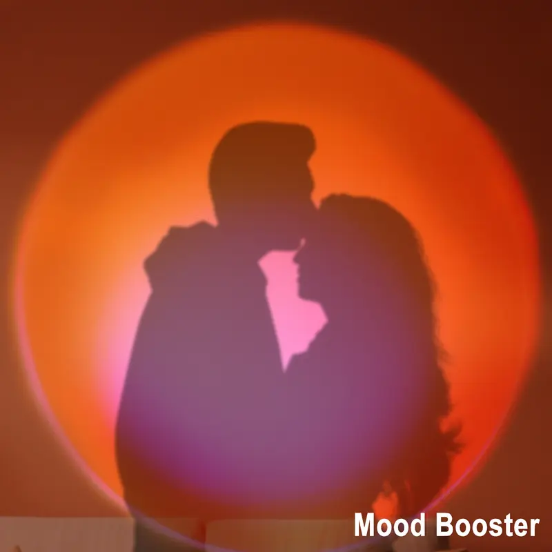Sunset Lamp Projector Light 180° Adjustable Sunset Mood Lamp, 4 Modes