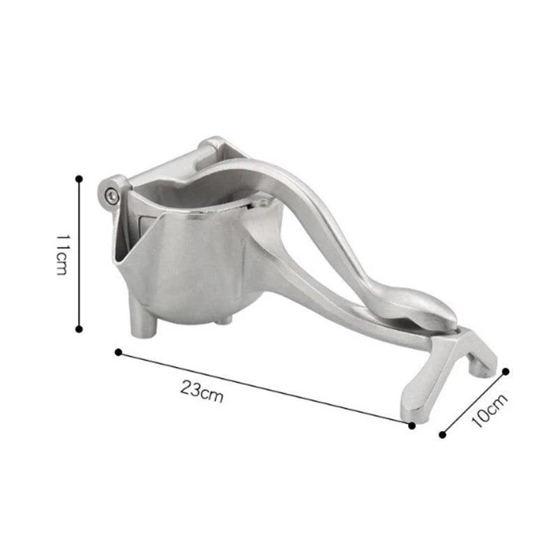 Aluminum Hand-Crank Manual Juicer - Portable Multifunctional, Quiet Operation, Easy Cleaning, Detachable Head Press, Sturdy Food Grade, Easy to Use Kitchen Gadget, Manual Juicers