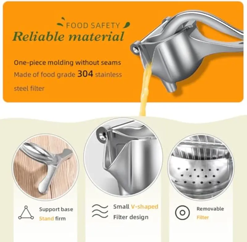 Aluminum Hand-Crank Manual Juicer