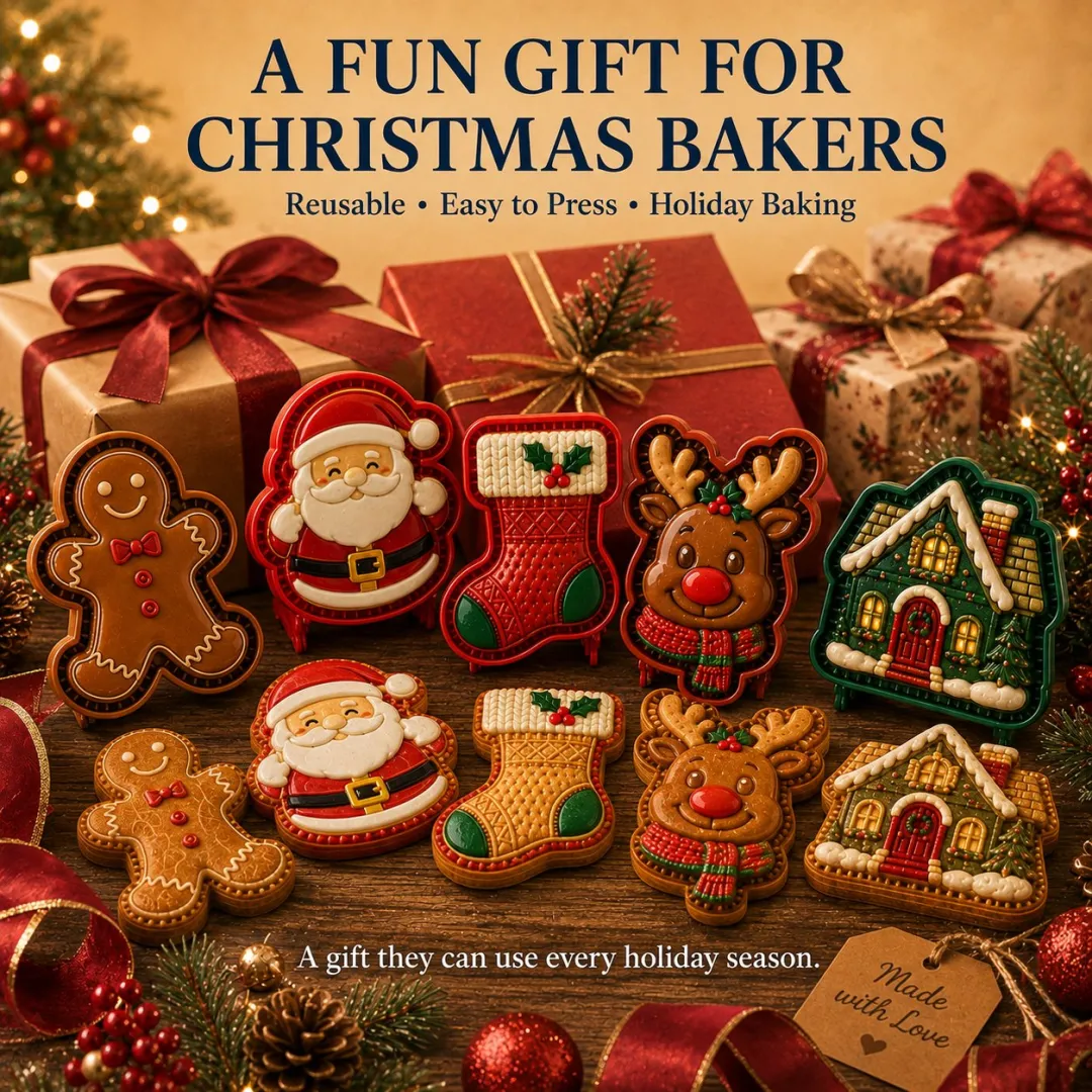 🎄Christmas Pie Mold Collection – 9 Reusable Embossed Holiday Designs