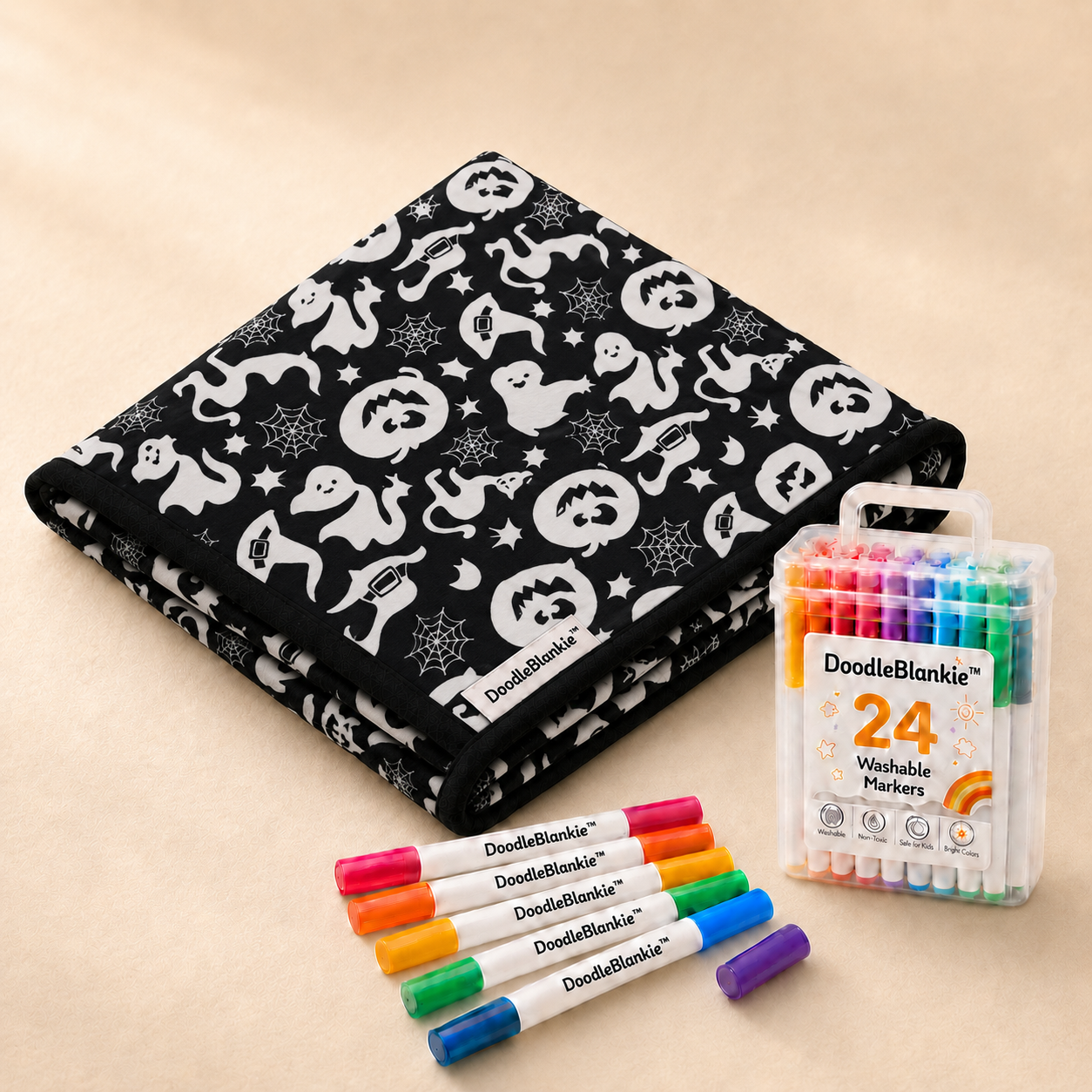 Colorable Doodle Blanket