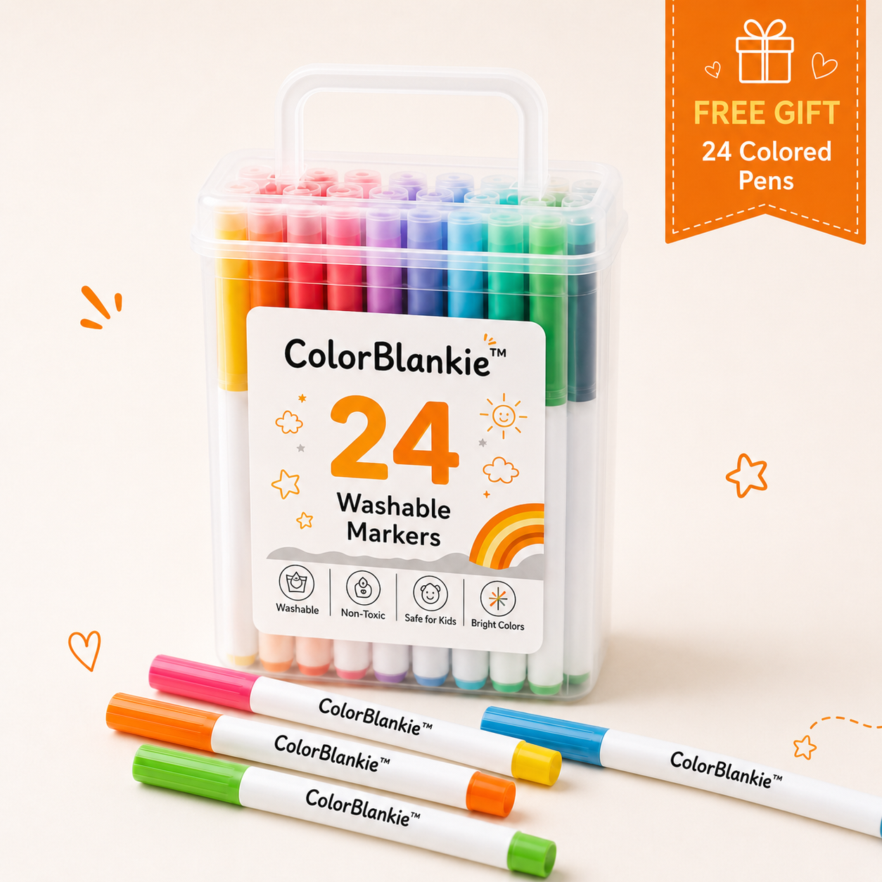 Colorable Doodle Blanket