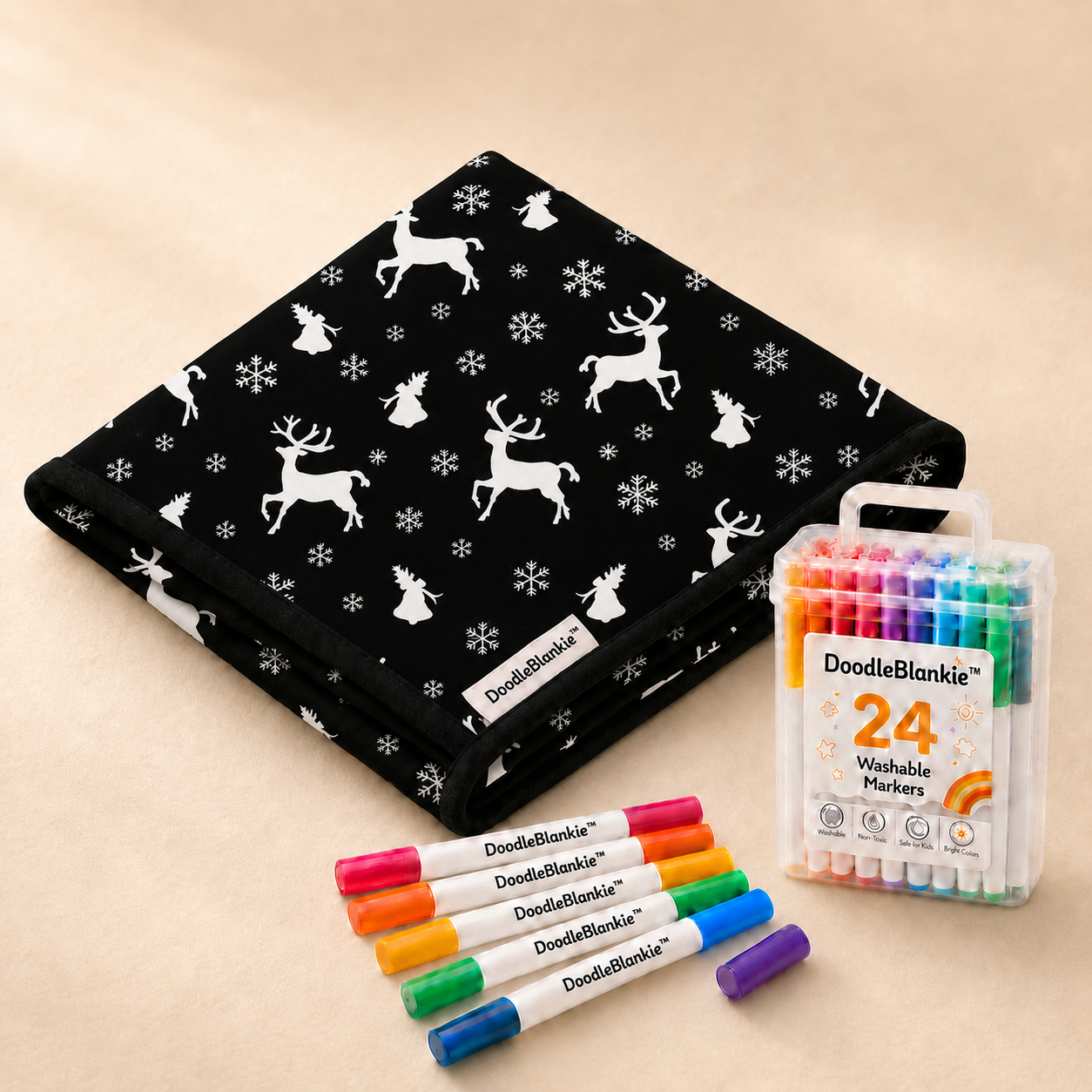 Colorable Doodle Blanket