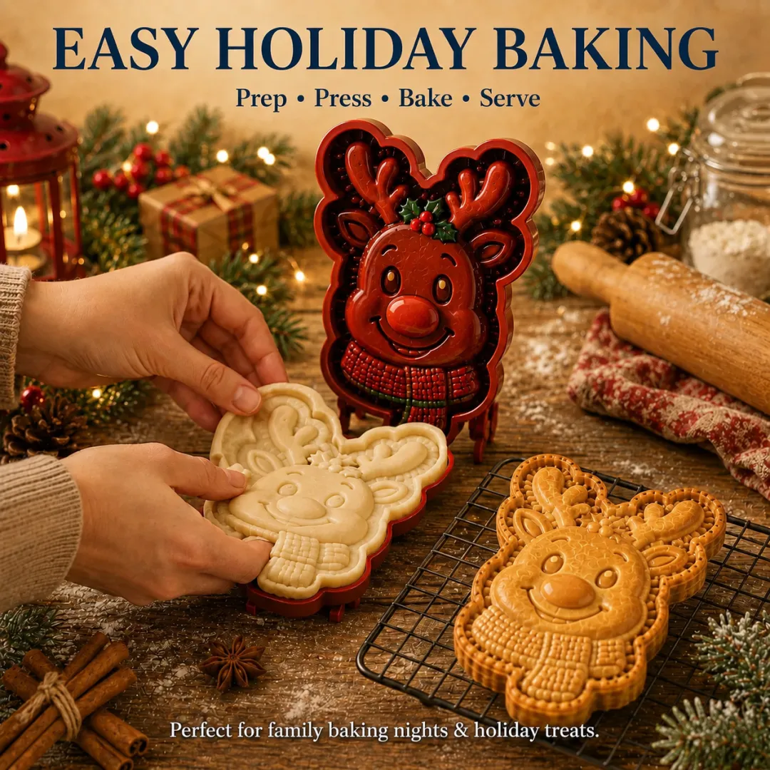 🎄Christmas Pie Mold Collection – 9 Reusable Embossed Holiday Designs