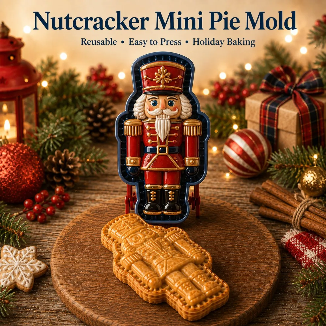 🎄Christmas Pie Mold Collection – 9 Reusable Embossed Holiday Designs