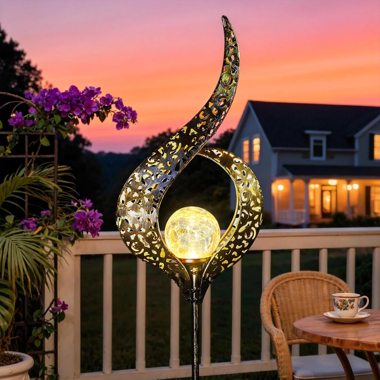 Solar Garden Lights – Transform Your Garden, Patio & Backyard with Warm Glow
