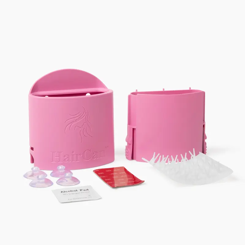 The Chic Hair Catcher Storage Solution Trash Bin with Inner Can Spike Pad & Suction Cups for Hygiene Tool Organiser Clean Shower Adhesive Sticker Stray Hair Hair Loss Shedding Marble Surfaces