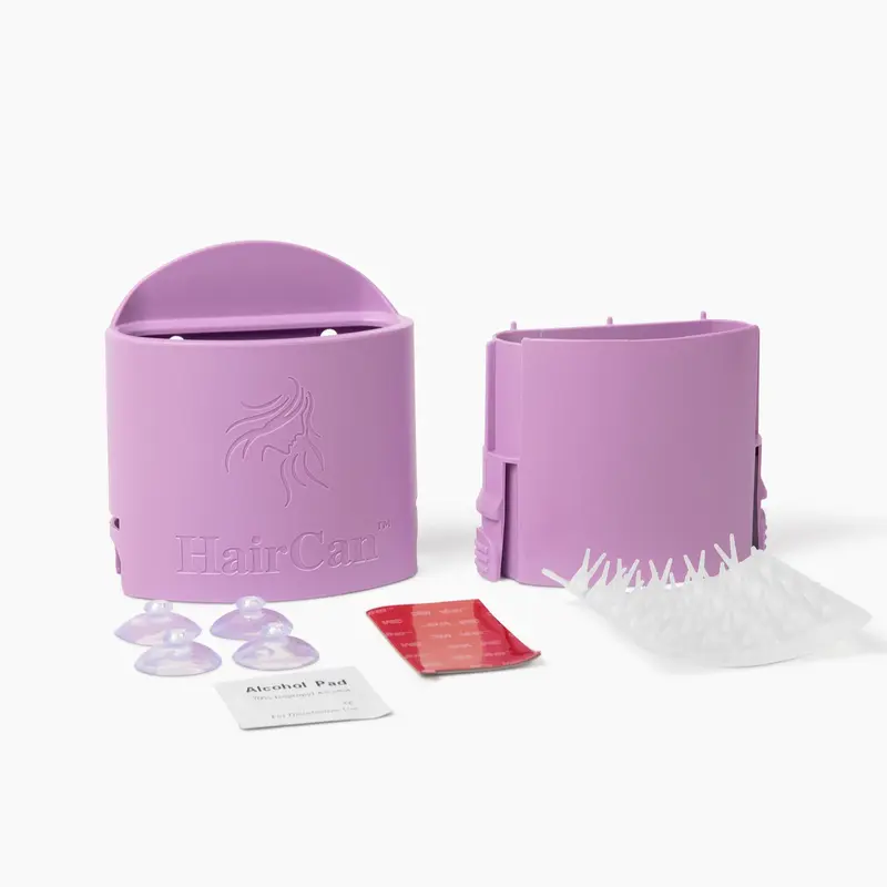 The Chic Hair Catcher Storage Solution Trash Bin with Inner Can Spike Pad & Suction Cups for Hygiene Tool Organiser Clean Shower Adhesive Sticker Stray Hair Hair Loss Shedding Marble Surfaces