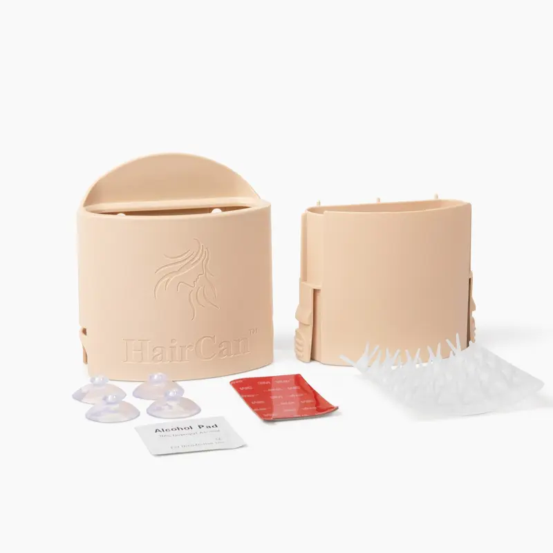 The Chic Hair Catcher Storage Solution Trash Bin with Inner Can Spike Pad & Suction Cups for Hygiene Tool Organiser Clean Shower Adhesive Sticker Stray Hair Hair Loss Shedding Marble Surfaces