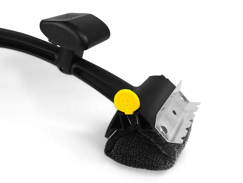 BBQ Brush - Bristleless, Steel Scraper, Heat-Resistant Mesh, Handy Bottle Opener Barbecue Utensils Stainless