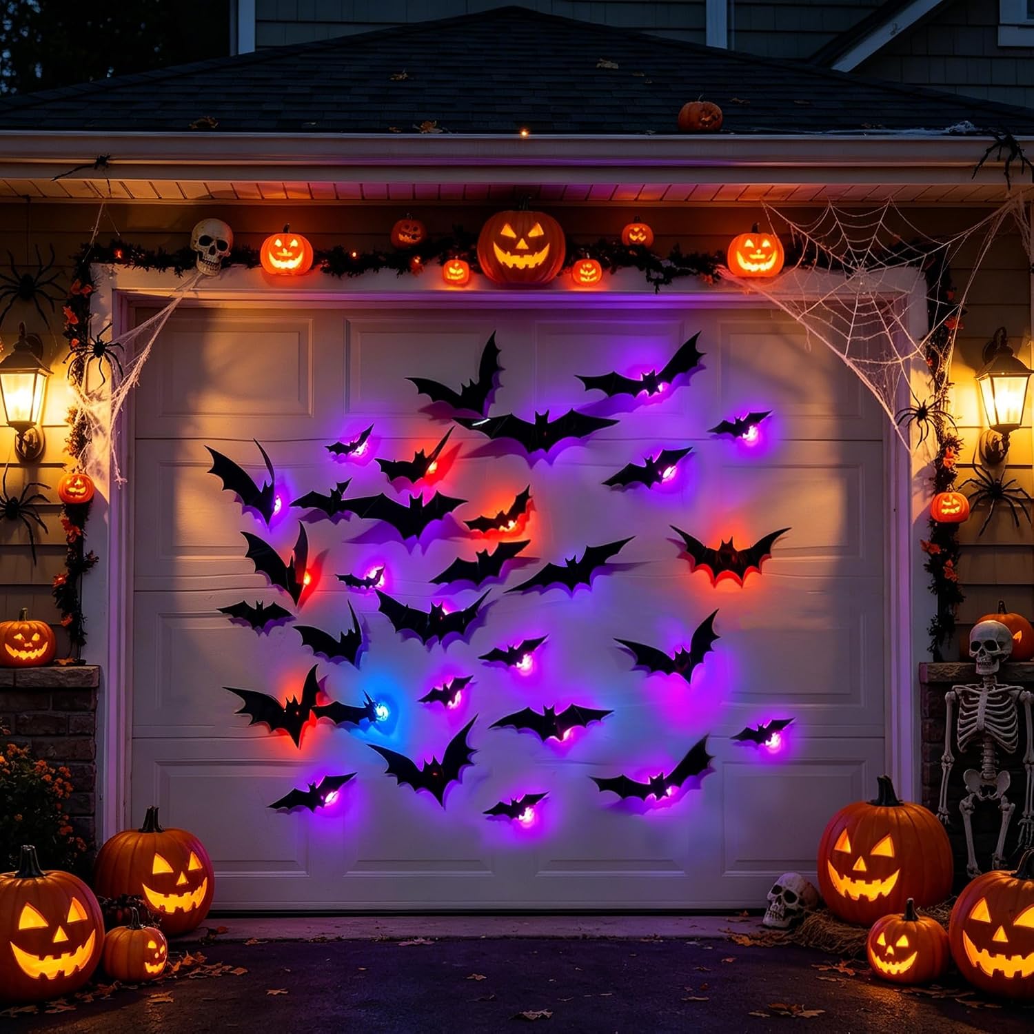 Halloween Bat and Spider Wall Decorations – Indoor Halloween Decor