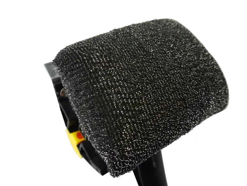 BBQ Brush - Bristleless, Steel Scraper, Heat-Resistant Mesh, Handy Bottle Opener Barbecue Utensils Stainless