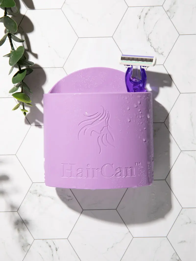 The Chic Hair Catcher Storage Solution Trash Bin with Inner Can Spike Pad & Suction Cups for Hygiene Tool Organiser Clean Shower Adhesive Sticker Stray Hair Hair Loss Shedding Marble Surfaces