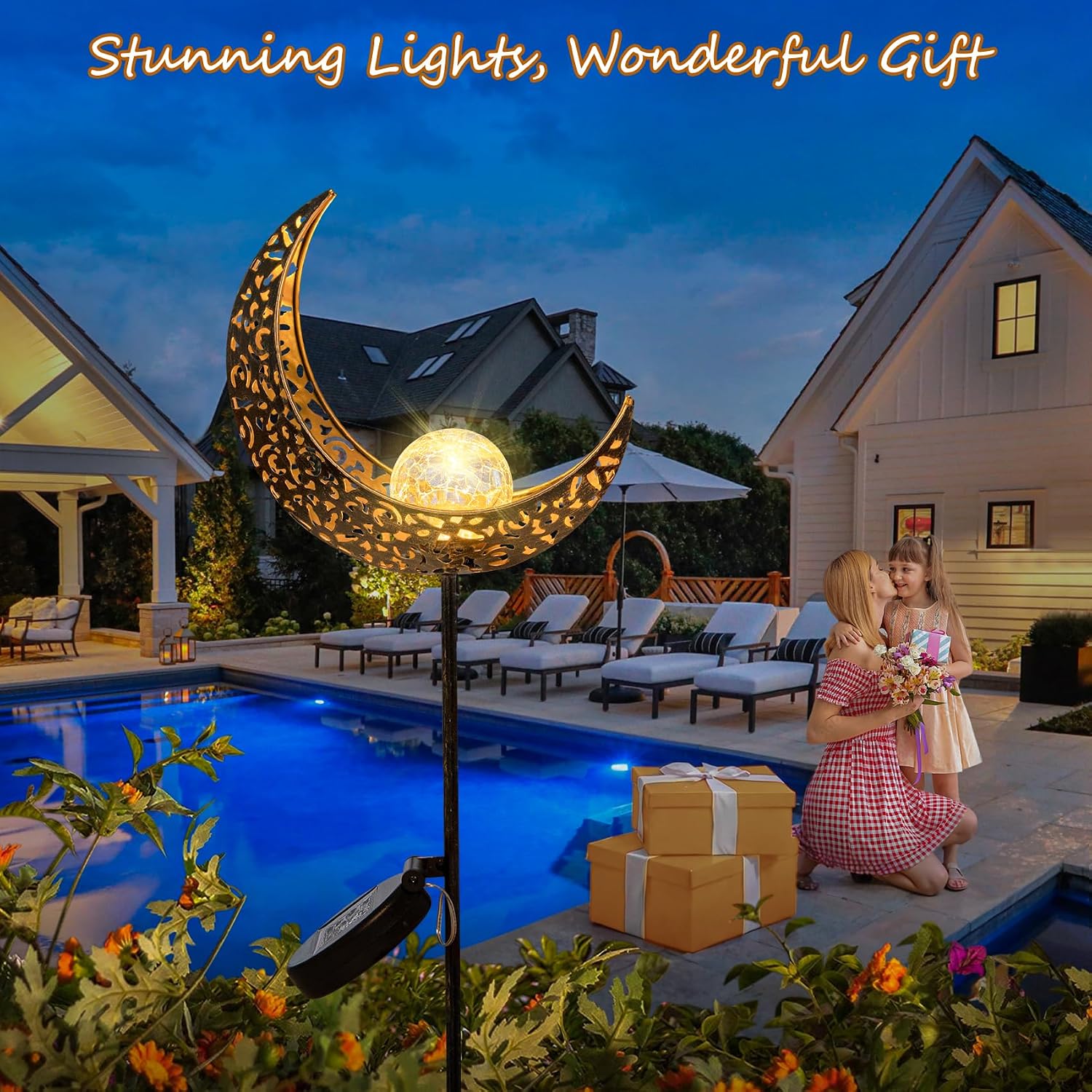 Solar Garden Lights – Transform Your Garden, Patio & Backyard with Warm Glow