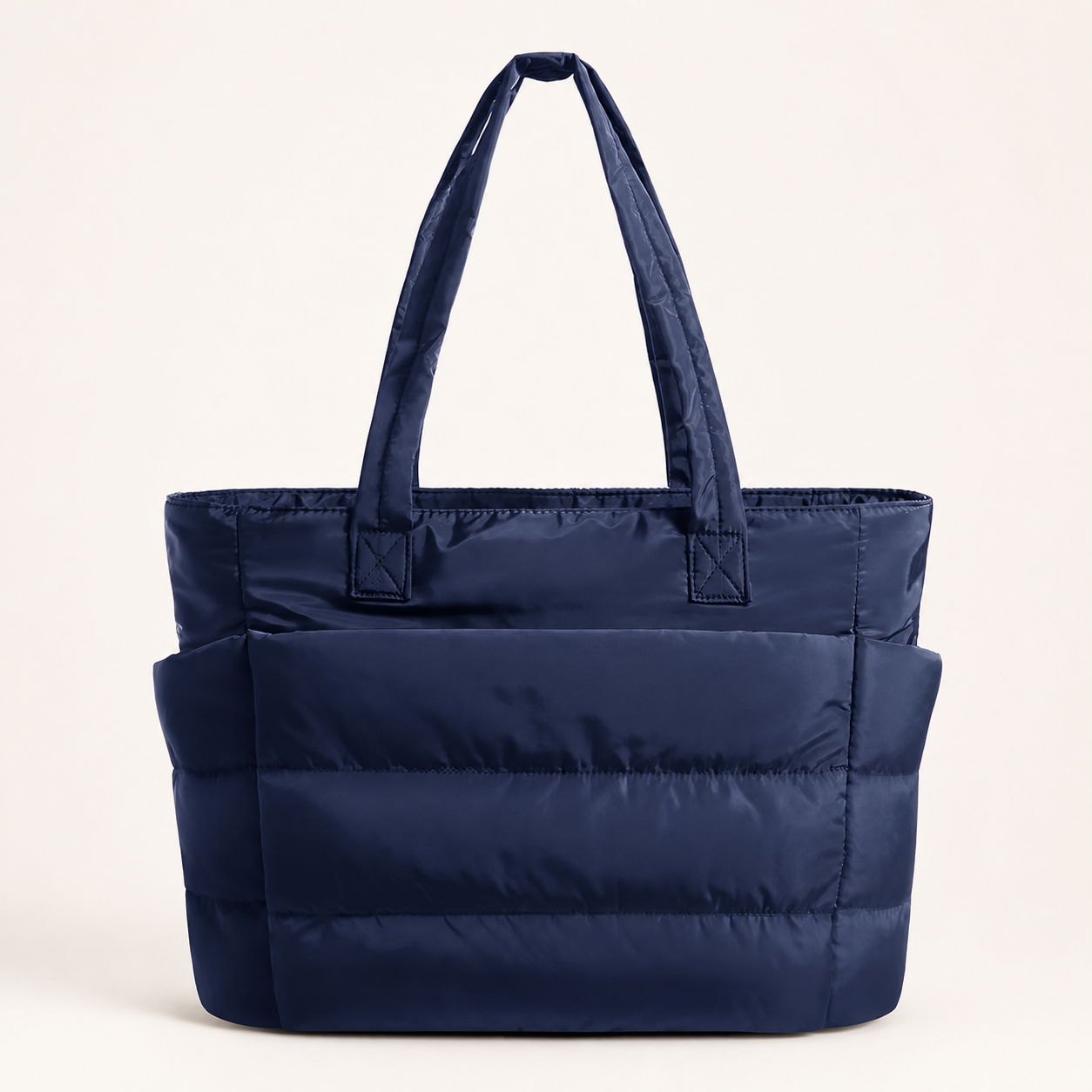 Cute Puffer Tote Bag for Women Interior Laptop Shoulder Handbag,  Tote Bag for Work with Multiple Compartments for Travel , Work and School