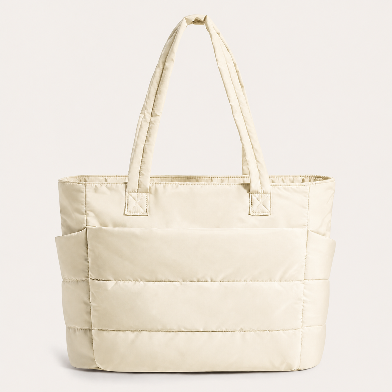 Cute Puffer Tote Bag for Women Interior Laptop Shoulder Handbag,  Tote Bag for Work with Multiple Compartments for Travel , Work and School