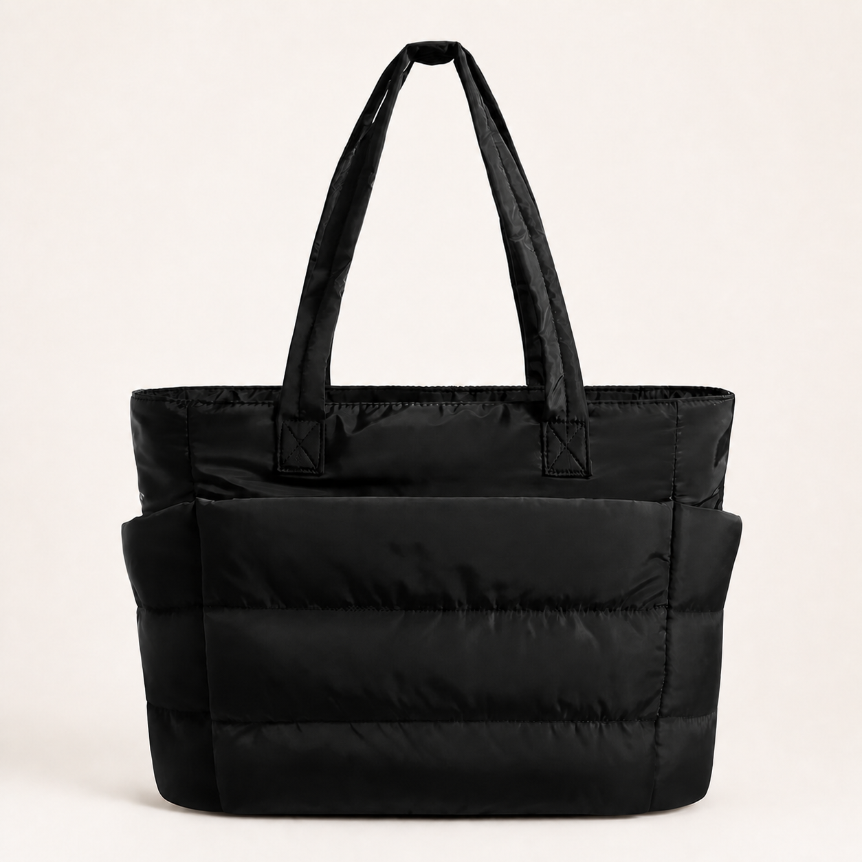 Cute Puffer Tote Bag for Women Interior Laptop Shoulder Handbag,  Tote Bag for Work with Multiple Compartments for Travel , Work and School