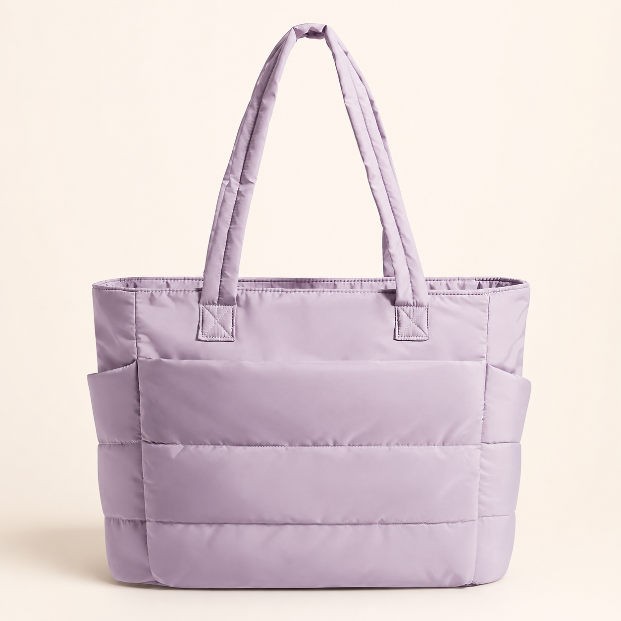 Cute Puffer Tote Bag for Women Interior Laptop Shoulder Handbag,  Tote Bag for Work with Multiple Compartments for Travel , Work and School