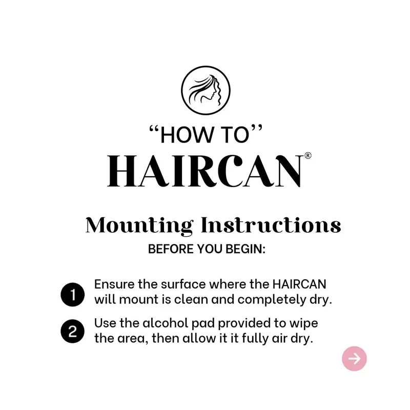 The Chic Hair Catcher Storage Solution Trash Bin with Inner Can Spike Pad & Suction Cups for Hygiene Tool Organiser Clean Shower Adhesive Sticker Stray Hair Hair Loss Shedding Marble Surfaces