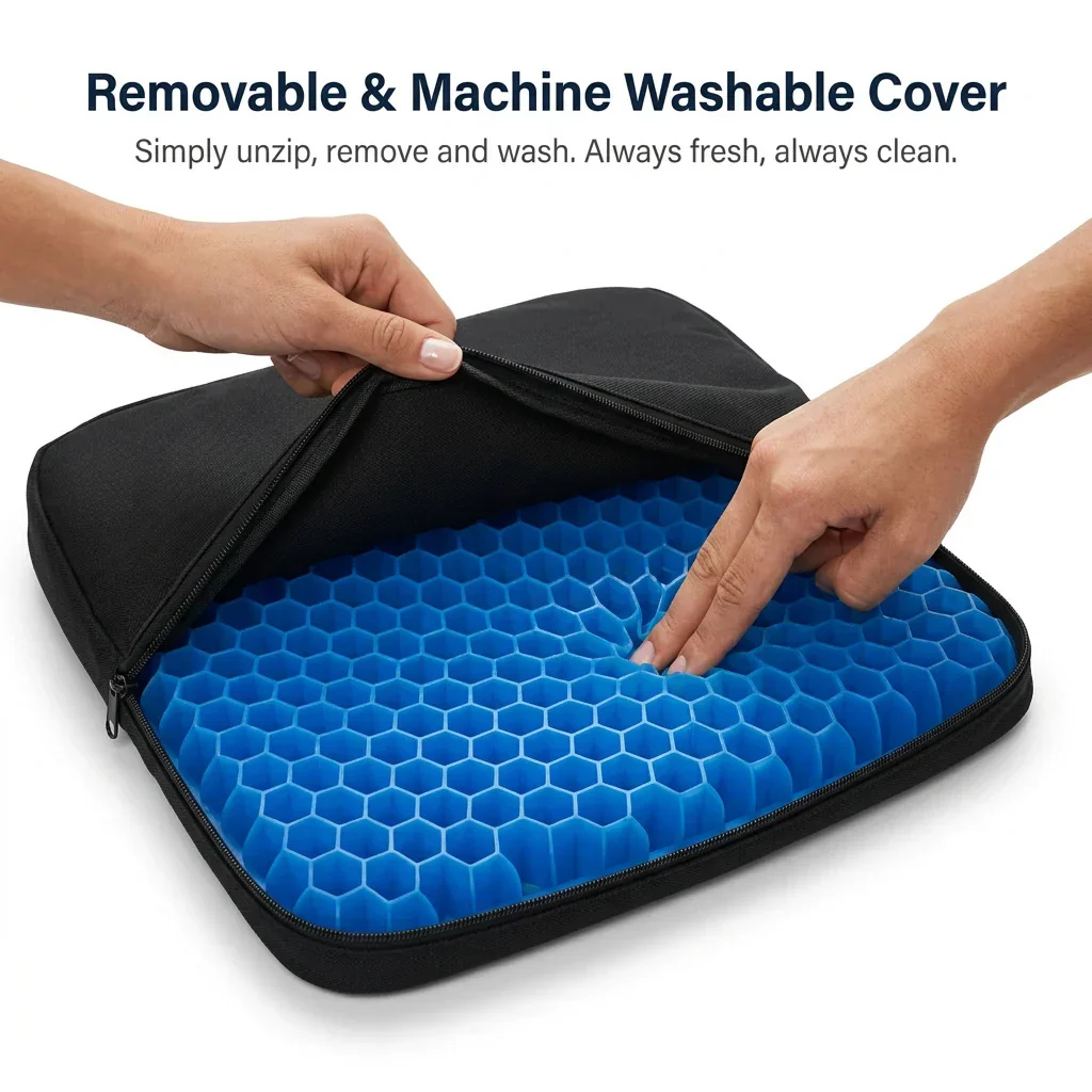 ✨ Ergonomic Silicone Seat Cushion – Relief You Can Feel