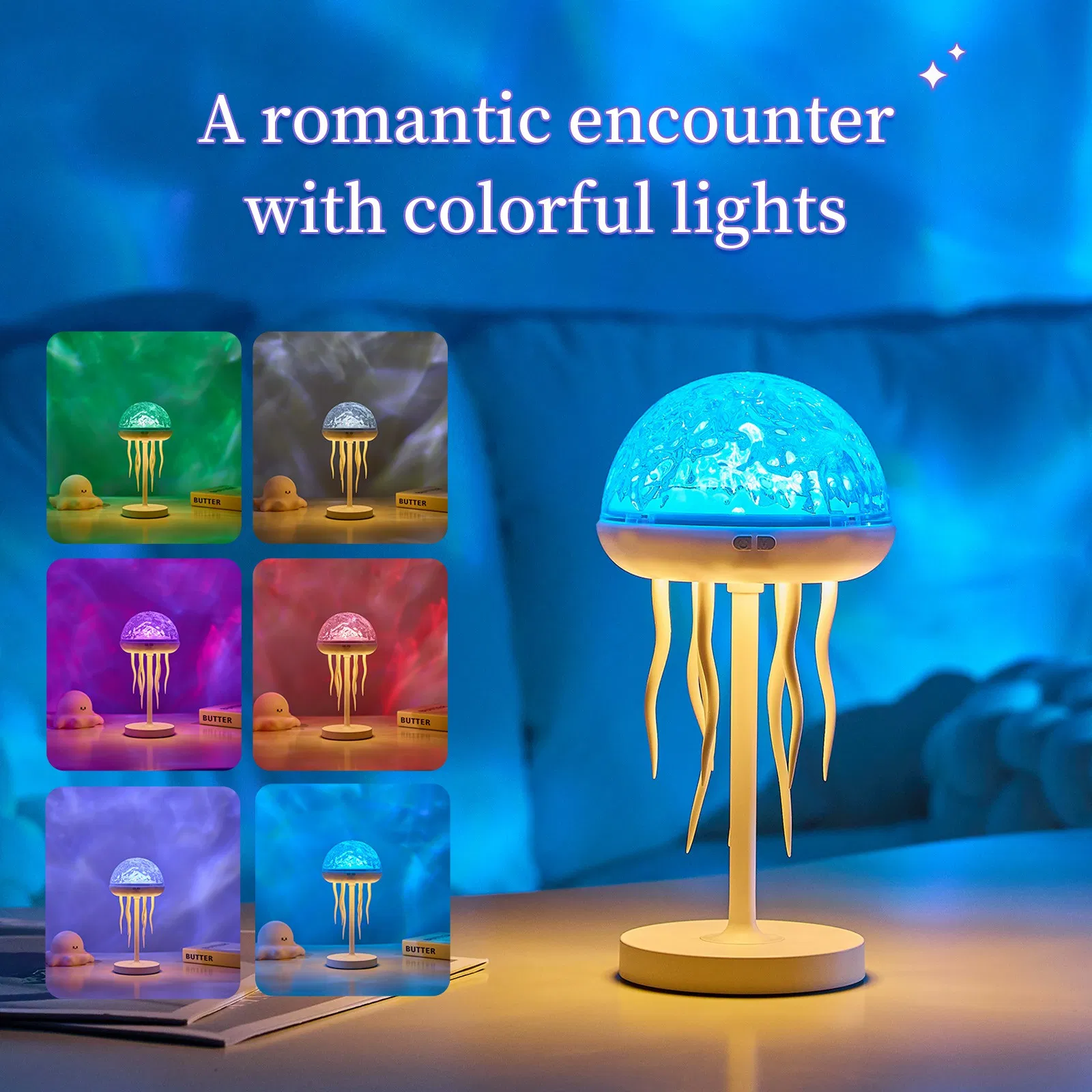 Jellyfish Ocean Wave Projector Night Light