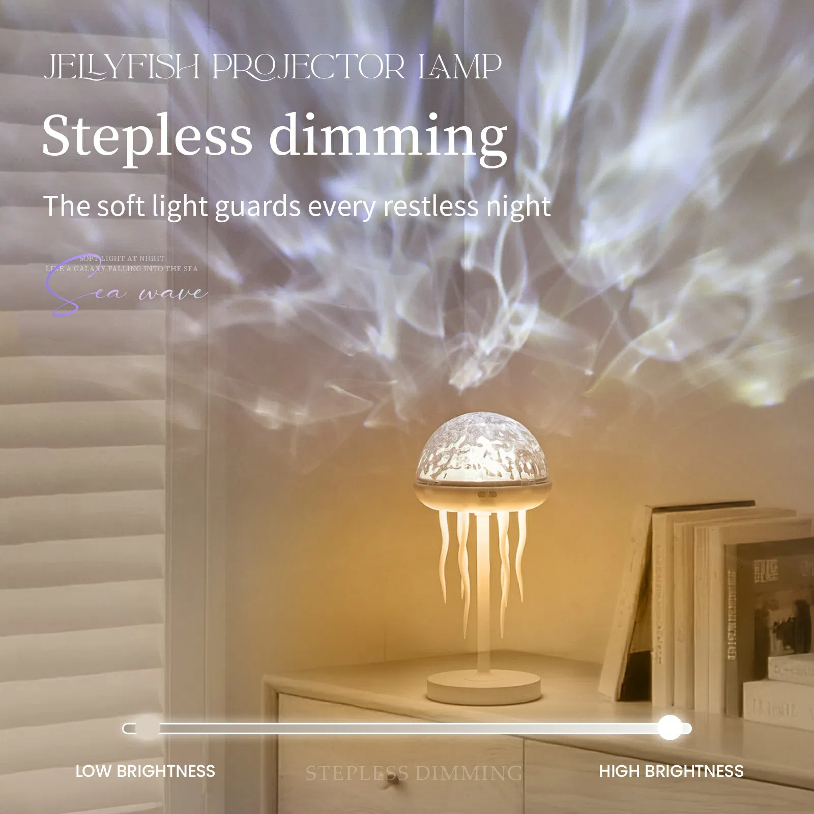 Jellyfish Ocean Wave Projector Night Light
