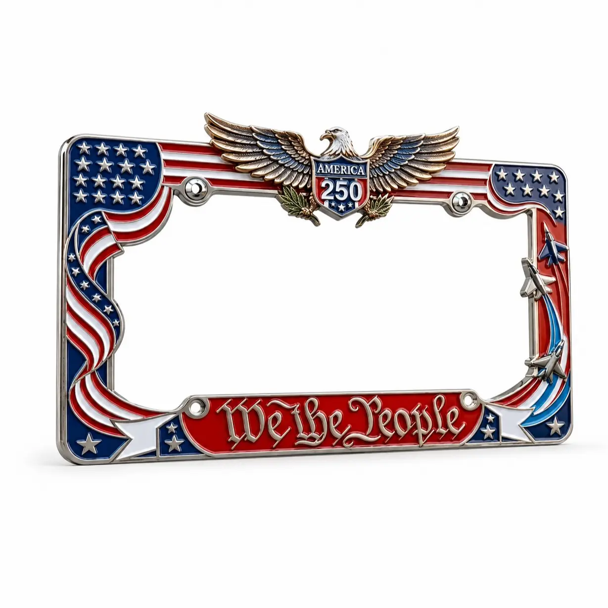 250th Anniversary U.S. License Plate Frame – Patriotic Liberty Design 1776-2026