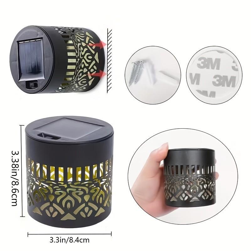 Solar Mandala Projector Wall Lights – Waterproof Outdoor Fence Decor Light