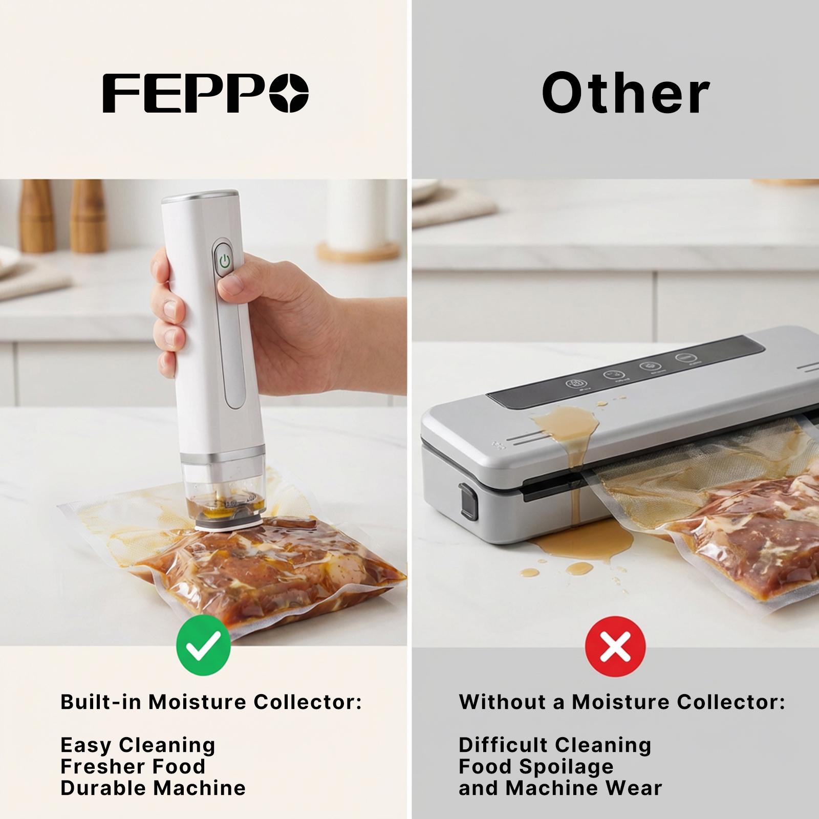 Vacuum Sealer for Food with Visual Water Storage Tank