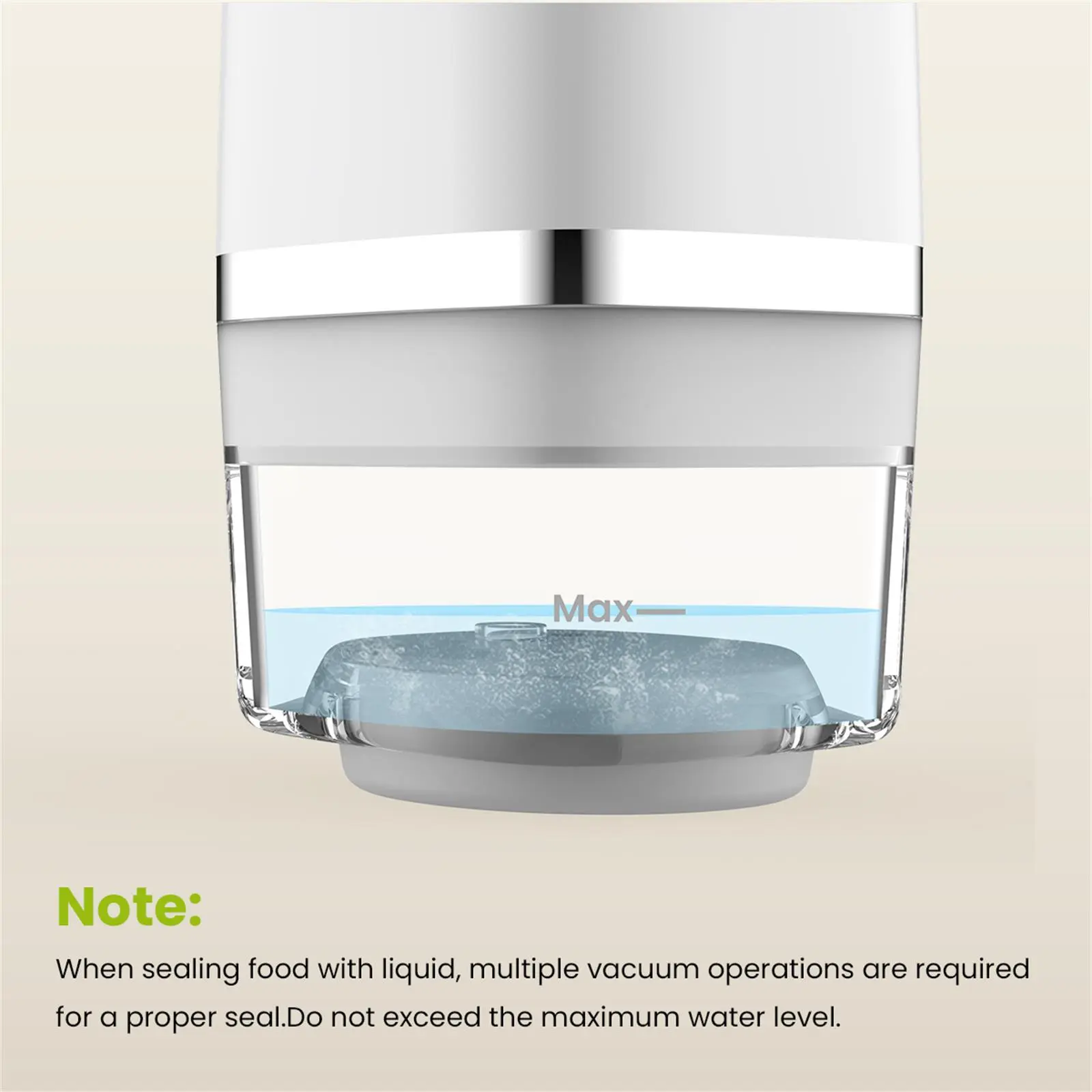 Vacuum Sealer for Food with Visual Water Storage Tank