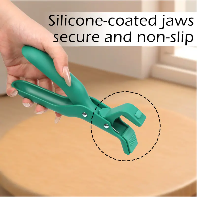 2 Counts Hot Plate Gripper, Multi-Purpose Anti-Scald Tool for Bowls, Plates, Pans, Serving as Holder, Clip, Tongs, Clamp in Kitchen