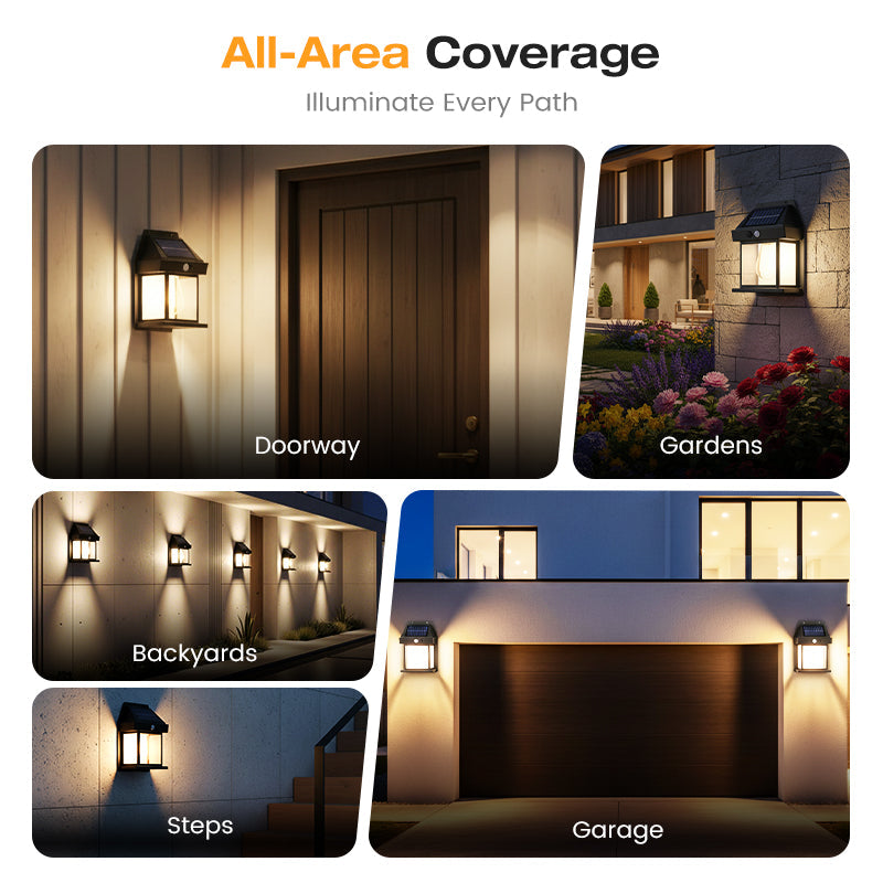 💡🎉 50% OFF! Solar Wall Light with Motion Sensor – Weatherproof, Zero-Energy-Cost Solar Lights 🌟