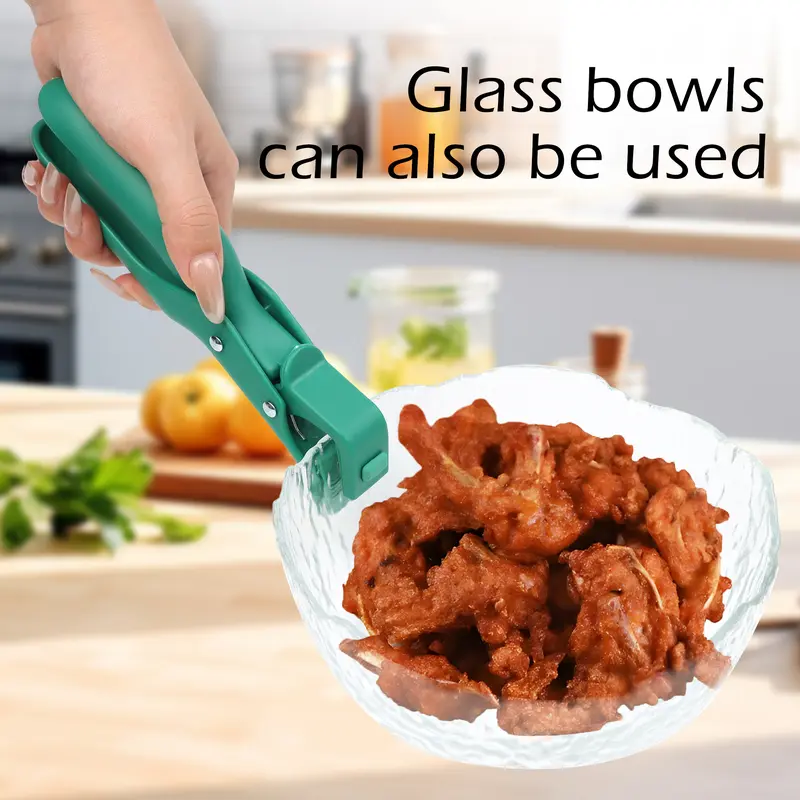2 Counts Hot Plate Gripper, Multi-Purpose Anti-Scald Tool for Bowls, Plates, Pans, Serving as Holder, Clip, Tongs, Clamp in Kitchen