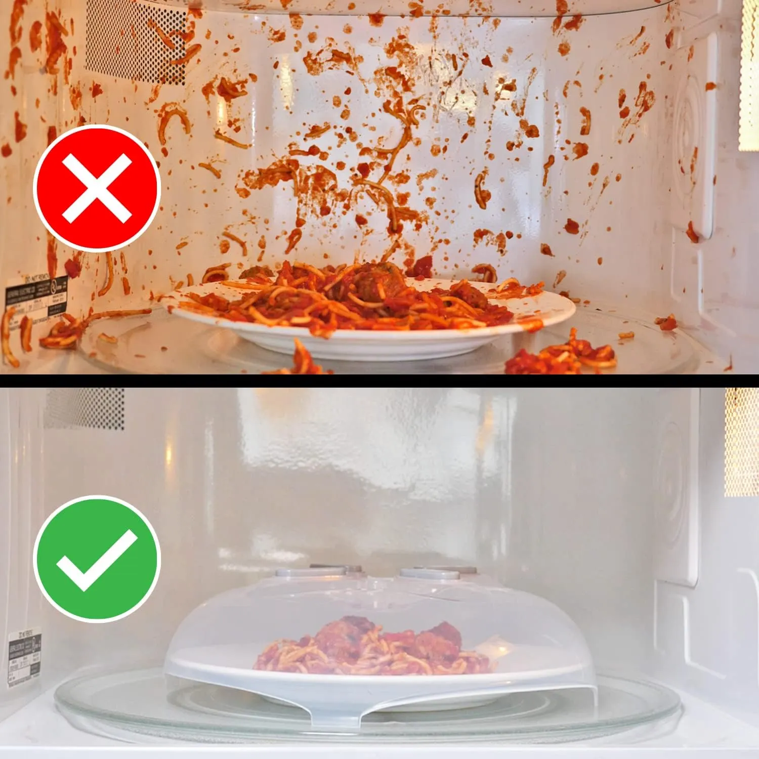 Microwave splatter cover