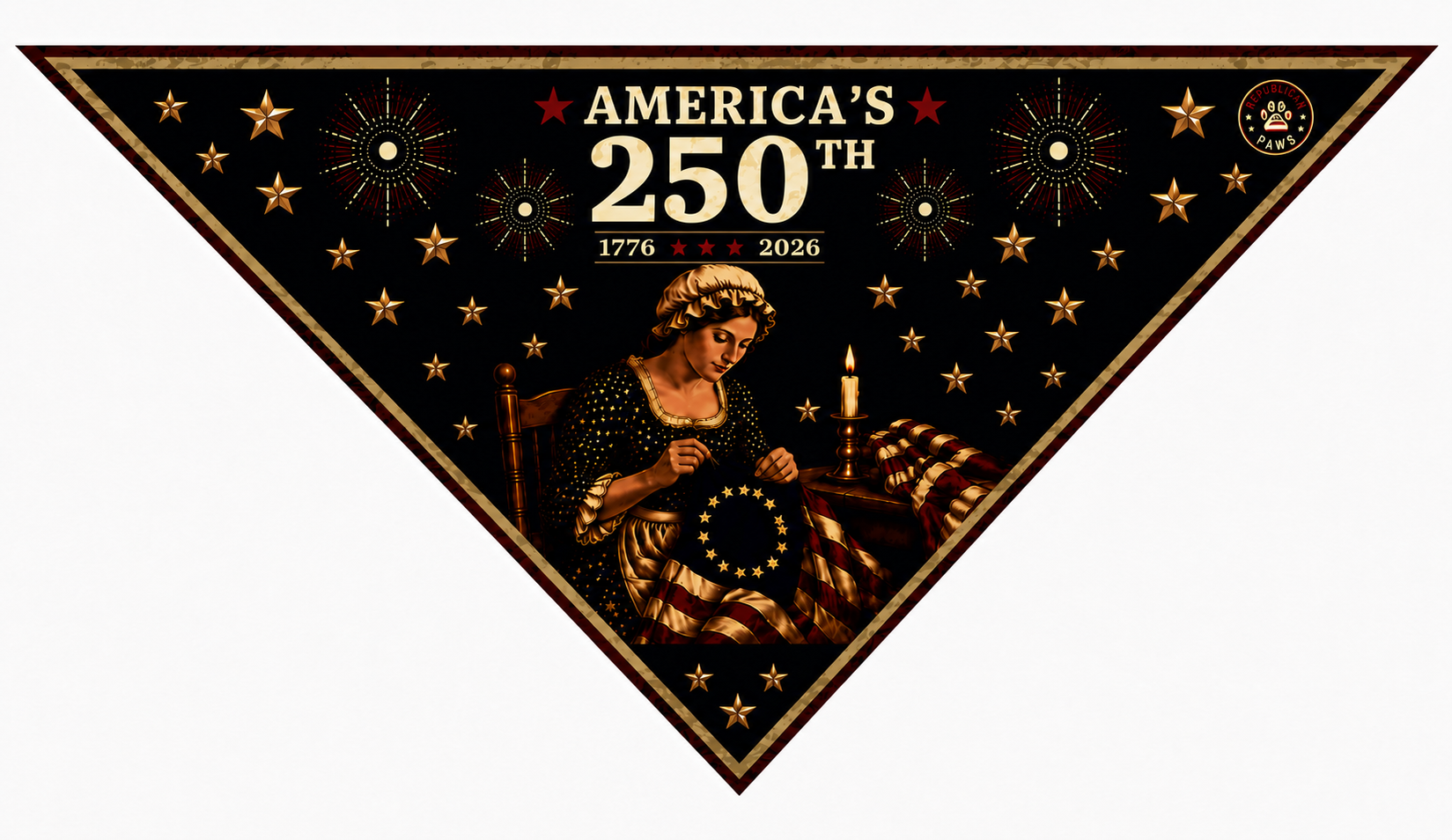 America's 250th Dog Bandana