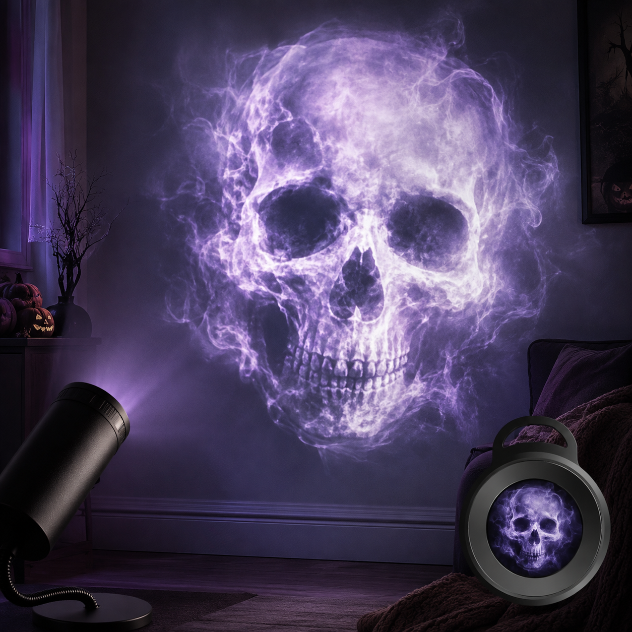 Halloween Projection Lens Set – 6 Spooky Scenes