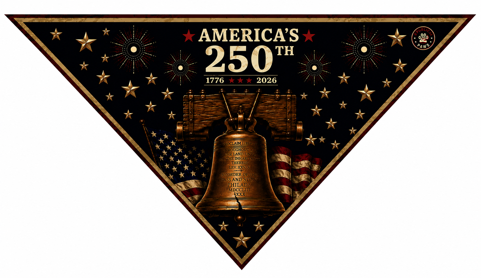 America's 250th Dog Bandana