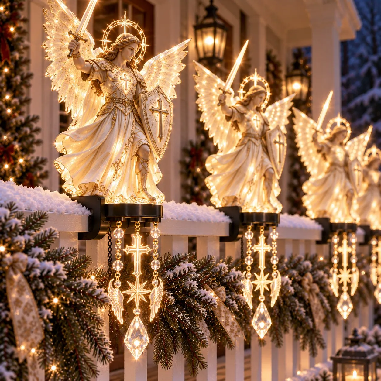 Saint Michael the Archangel railing light