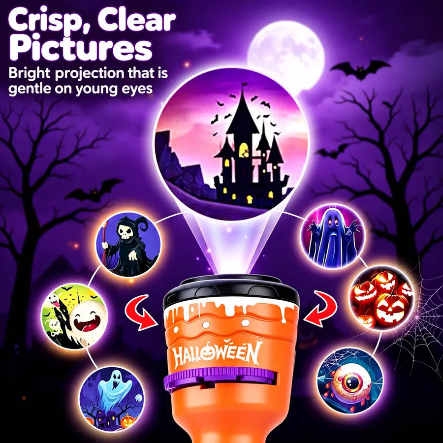 Crisp projected holiday pictures